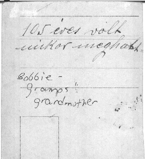 Bobbe at 105 - Reverse image